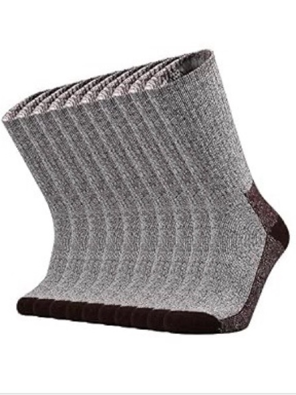 Ortis Men’s Cotton Cushioned Crew Socks 5 Pair Size 10-13 Heavy Cushion NWT